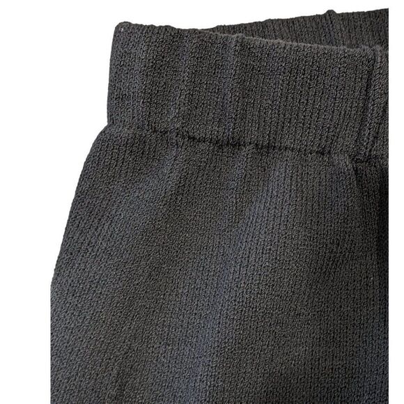 NWT TOULA Women's Black Wool Blend Textured Hand Knit Stretch Pants Size 10 - Picture 3 of 6